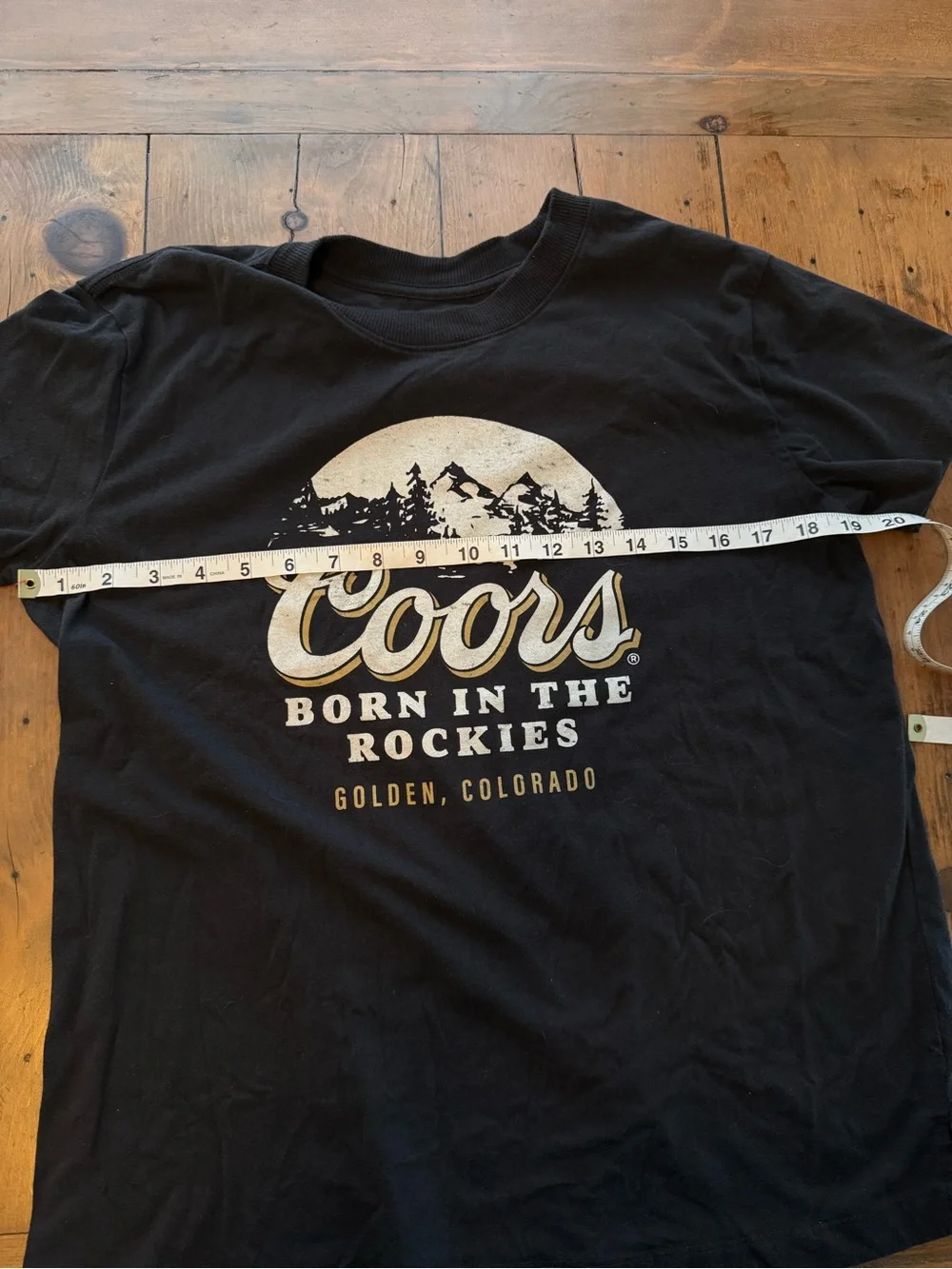 Coors Black Short Sleeve Graphic Tee - Born in the Rockies